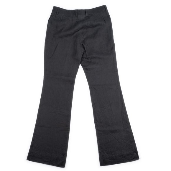 Burberry charcoal grey Italian linen Flared Tailored Trousers size 40 (U… - Picture 8 of 10